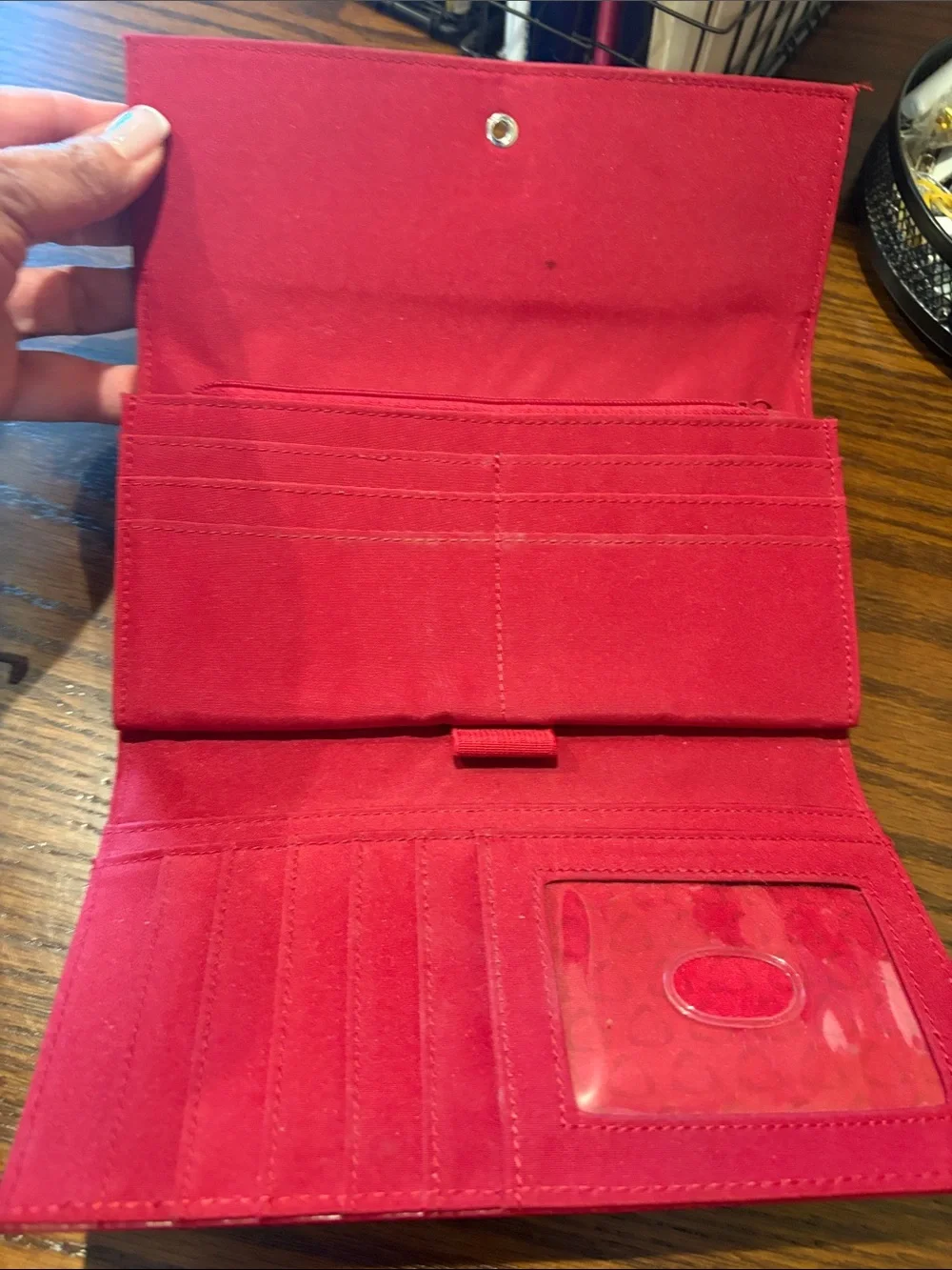 Red Leather Women's Wallet - Liz Claiborne